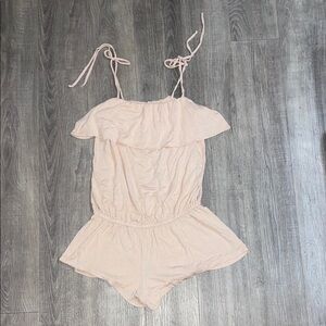 Eberjey Pink Ruffle Romper